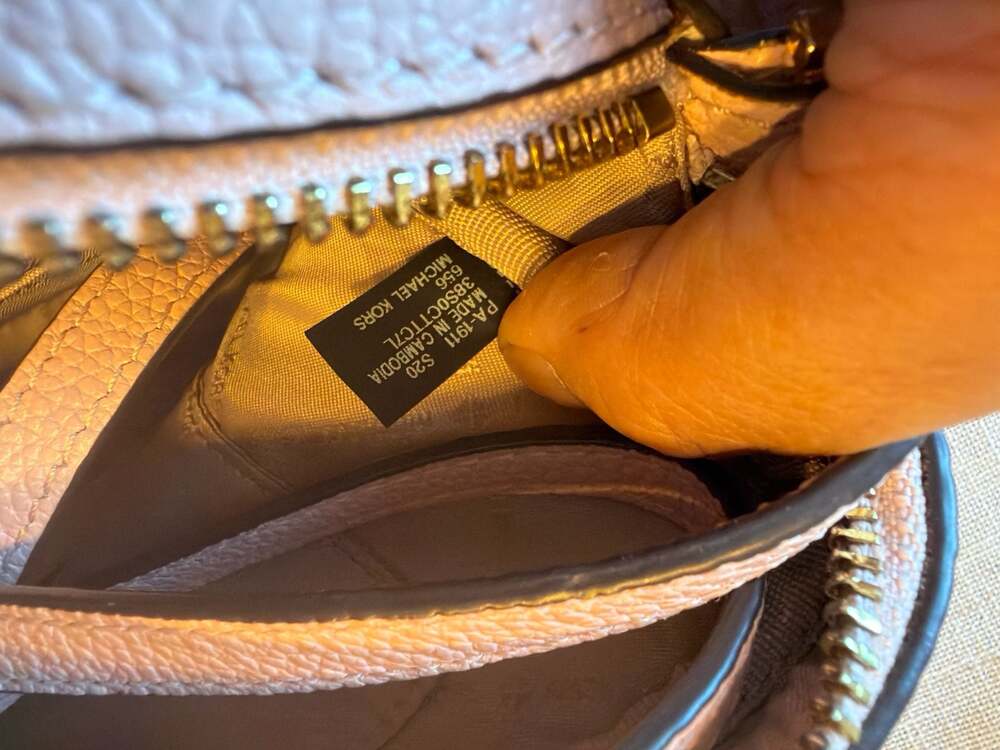 Michael Kors Blossom Pink Pebbled Leather Bag Crossbody